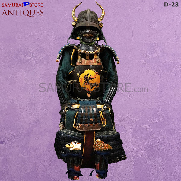 D23 Antique Edo period Samurai Armor w/ Great Maki-e dragon