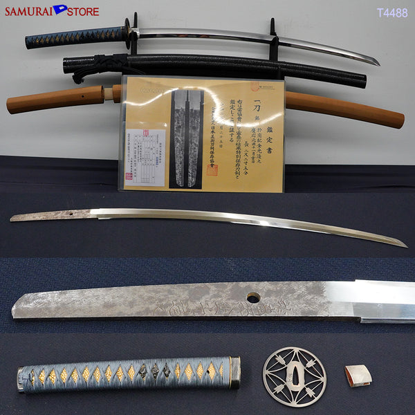 T4488 Katana Sword KANEMITSU - Antique NBTHK Great certificated Edo period