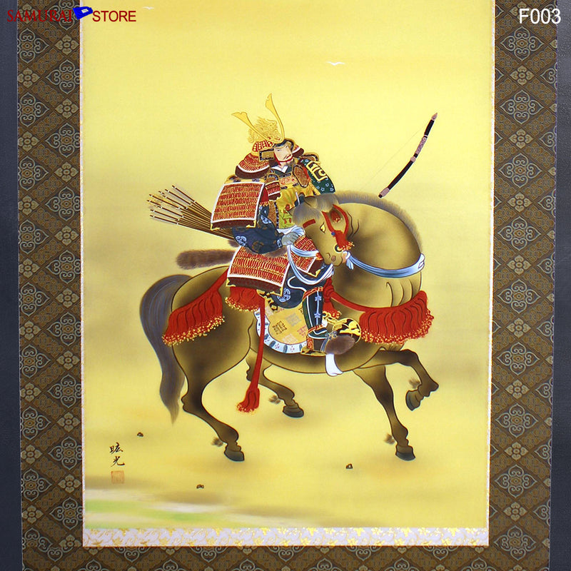 Hanging Scroll Samurai Warrior by Murai Koko - Kakejiku F003 - SAMURAI STORE