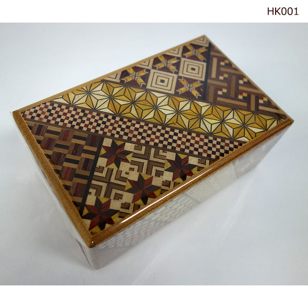 Yosegi Craft Puzzle Box 21 Steps L (HK001) - SAMURAI STORE