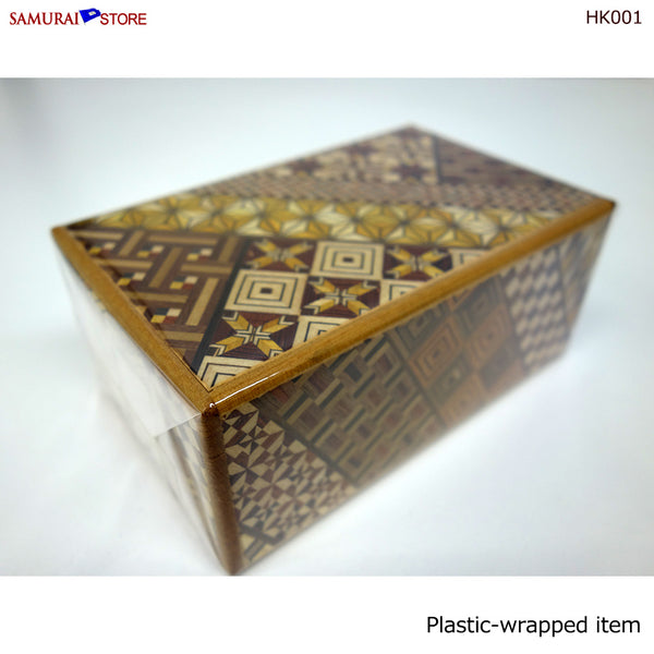 Yosegi Craft Puzzle Box 21 Steps L (HK001) - SAMURAI STORE