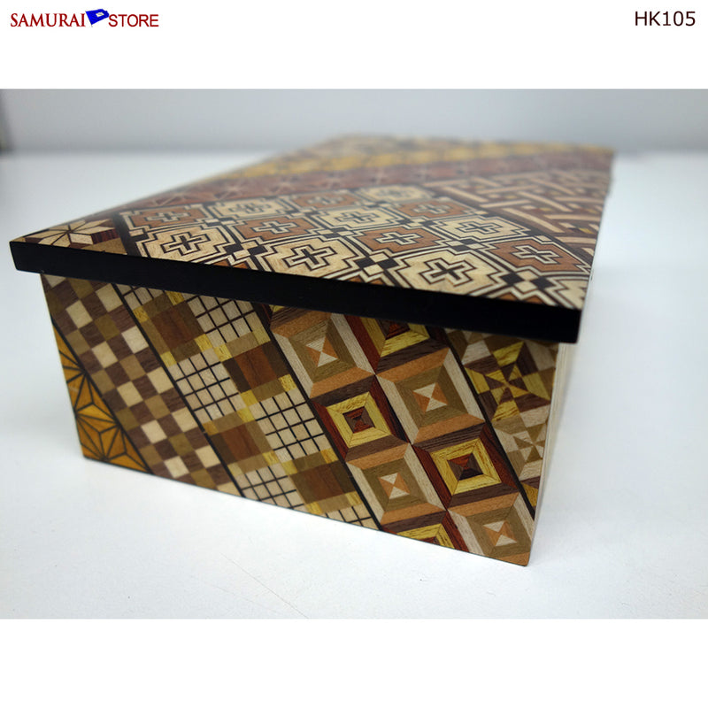 Yosegi Craft Accessory Box (HK105) - SAMURAI STORE