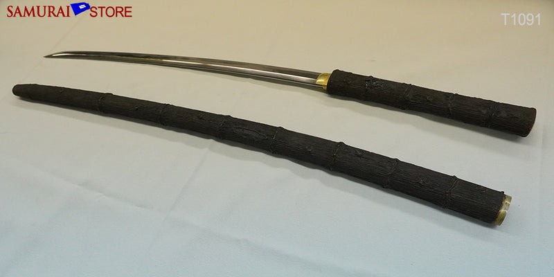 T1091 Wakizashi Sword TADAMITSU in Shikomi-Zue Cane - SAMURAI STORE